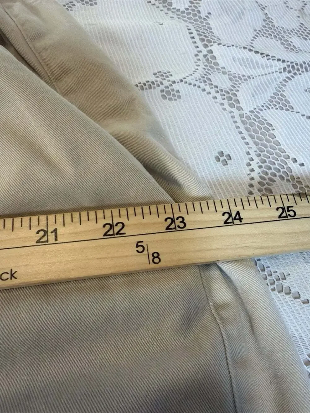 Coldwater Creek Womens Beige Elastic Waist Straight Leg Pants 20W/ W34”/L24”